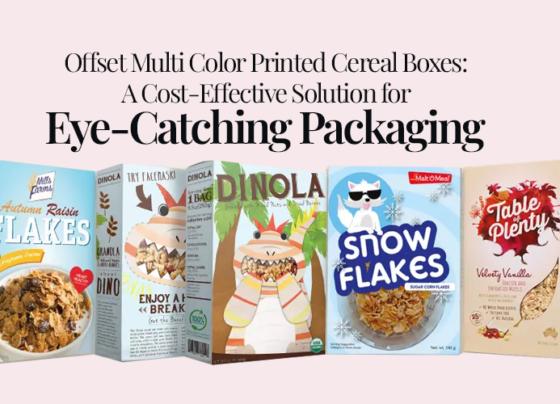 Offset multi-colour printing offers cereal box packaging with vibrant graphics that enhance brand identity to attract consumers. It ensures affordability with visual appeal and customization.